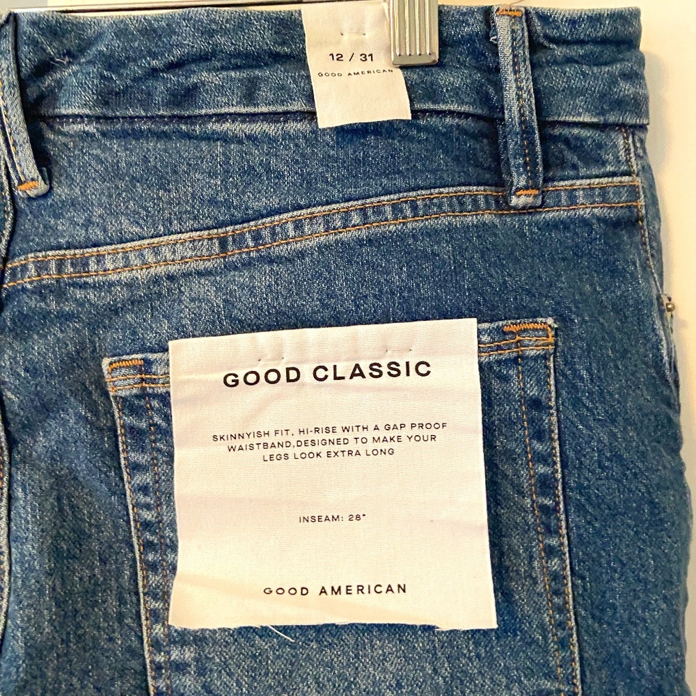 NWT - Good American Jeans - Size 12/31 - Good Classic - High Rise Skinny